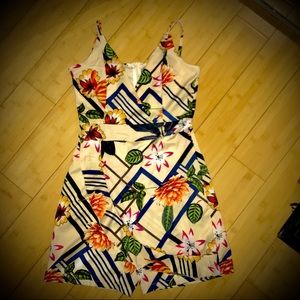 Flowered skort romper (NWOT)